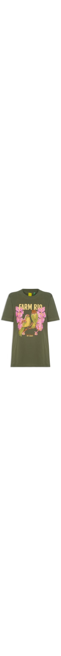 Camiseta Fit Rio Pássaros - Verde