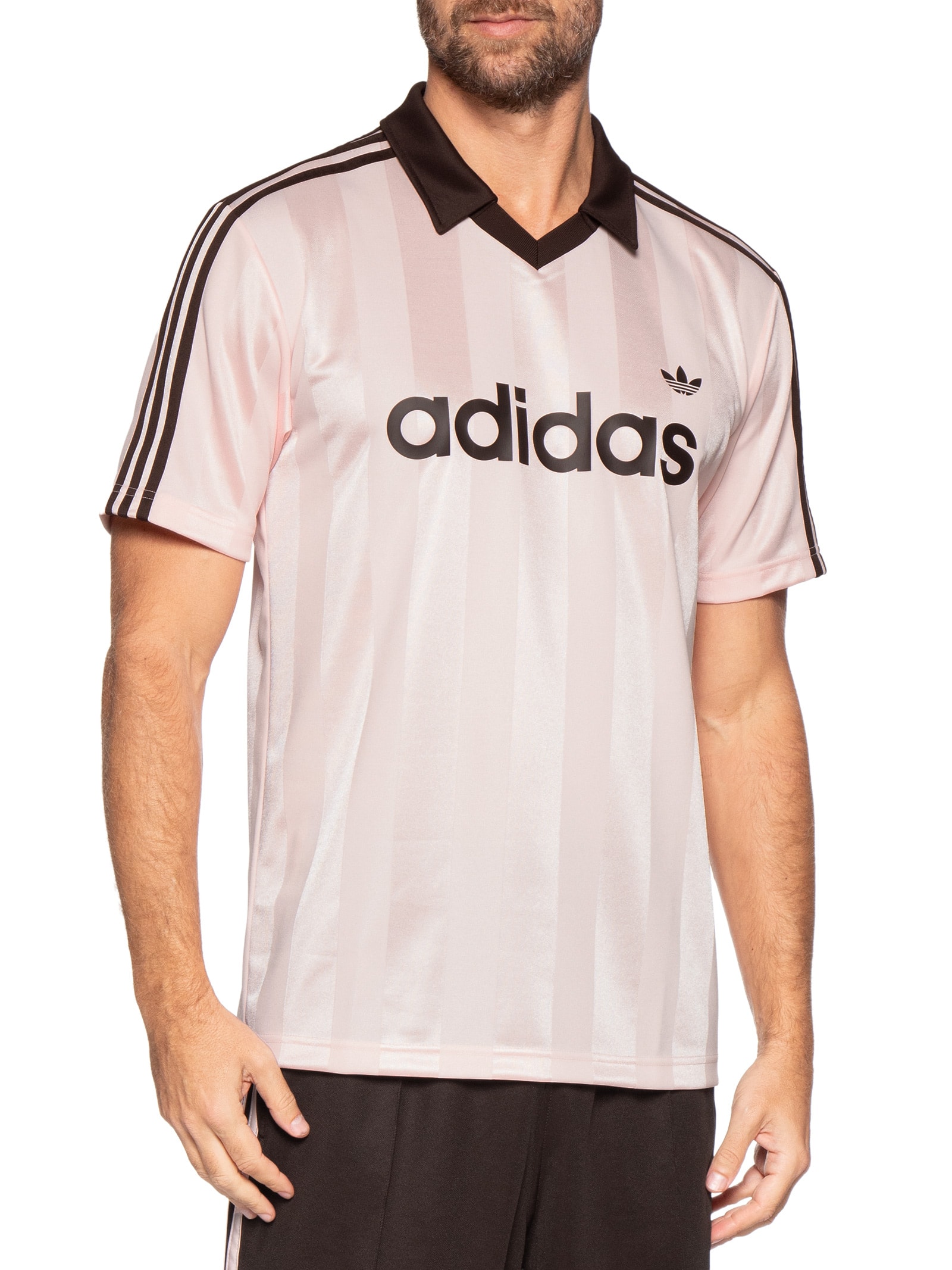 Camiseta Jersey Masculina Rosa Adidas Originals