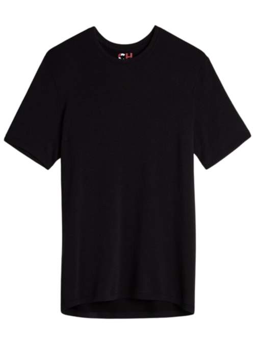 Camiseta Lisa De Modal Cashmere - Preto