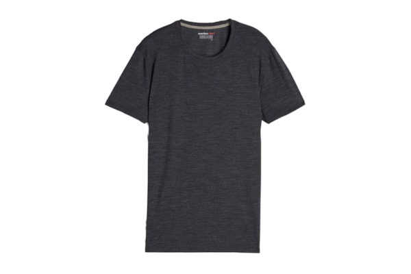 Camiseta Lisa Em Lã Merino Elástica - Cinza