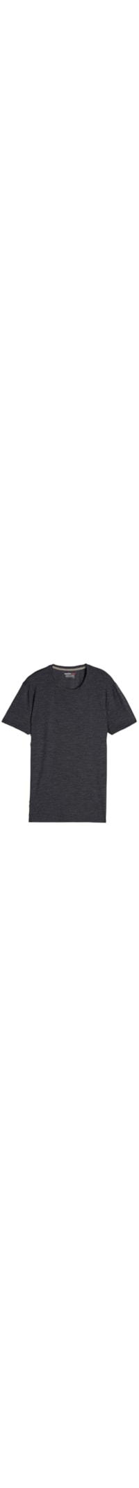 Camiseta Lisa Em Lã Merino Elástica - Cinza