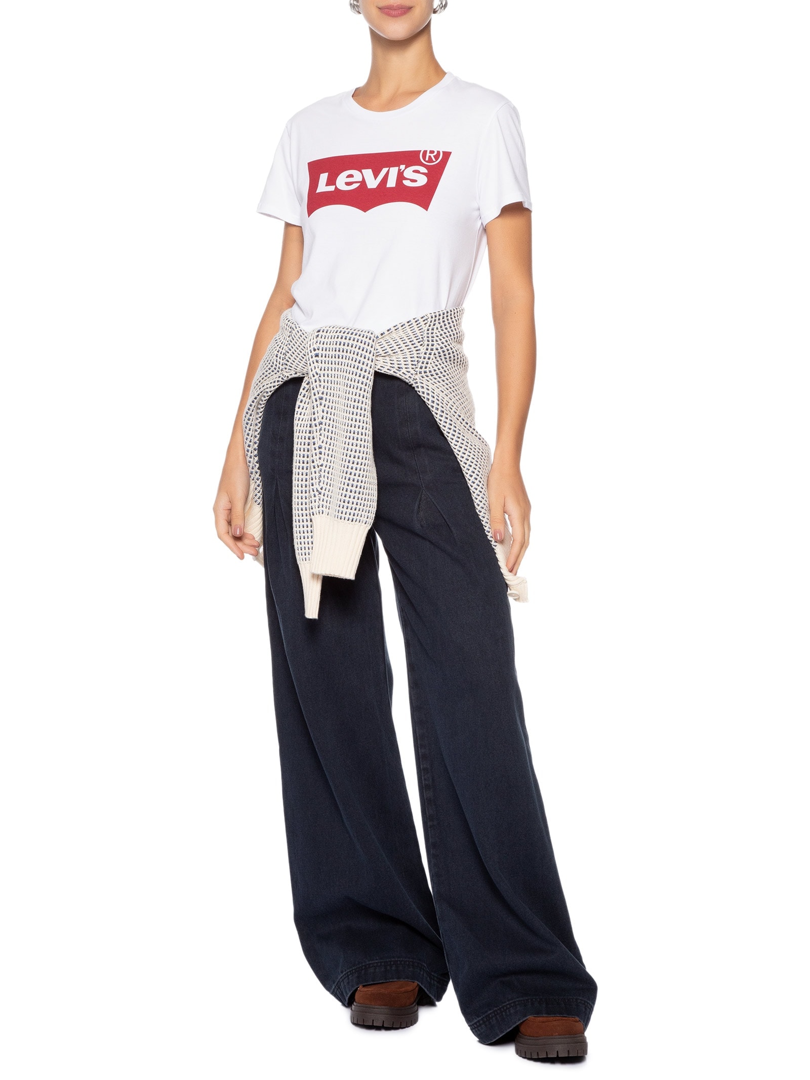 Camiseta Logo Batwing Classic Branco Levi's