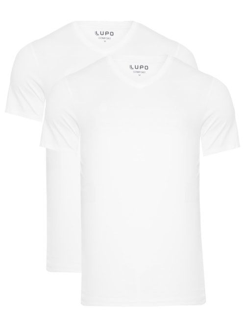 Camiseta Lupo Am Algodao K2 Imp. - Branco