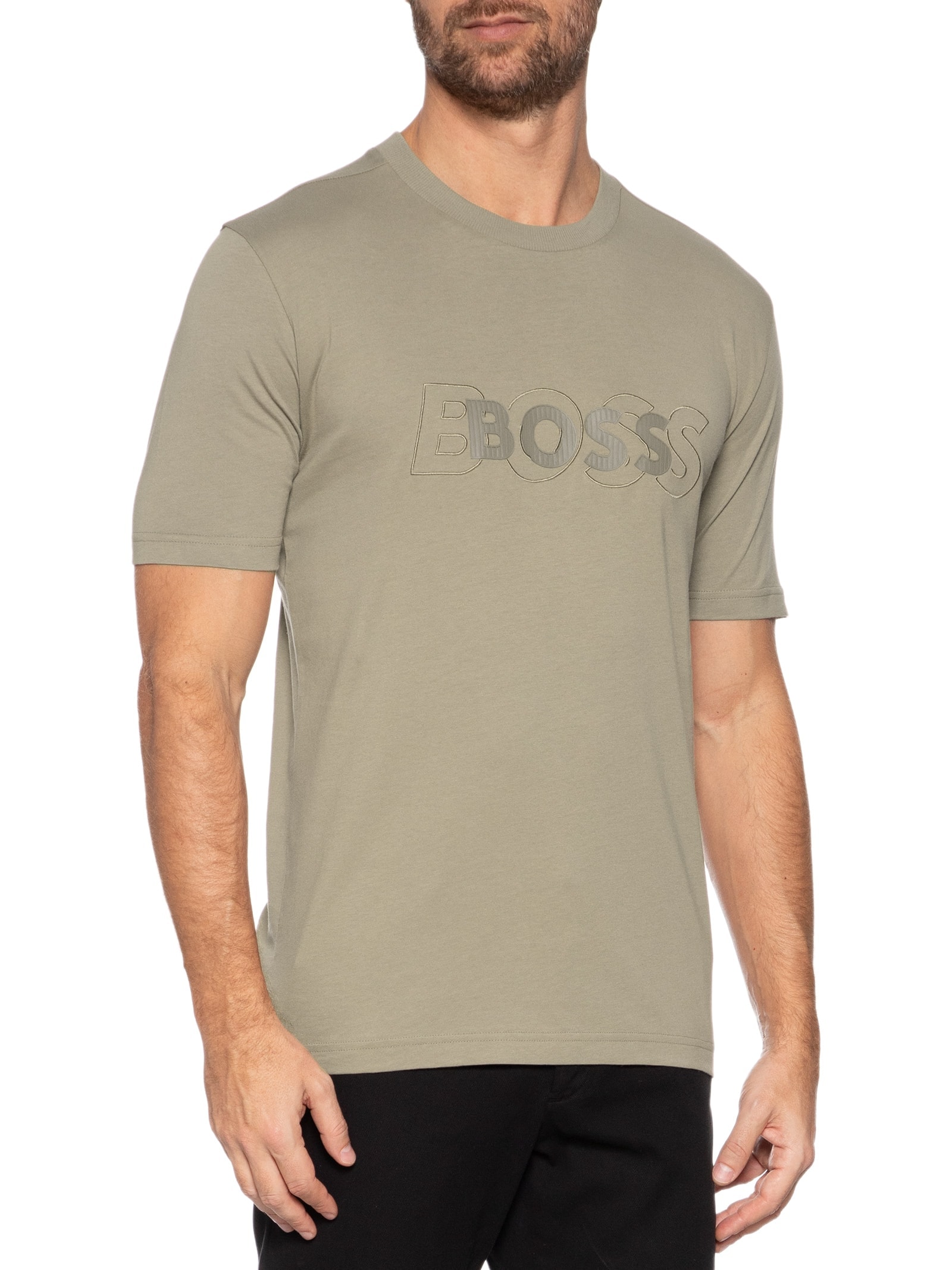 Camiseta Maculina Tee Dropneedle Marrom Boss