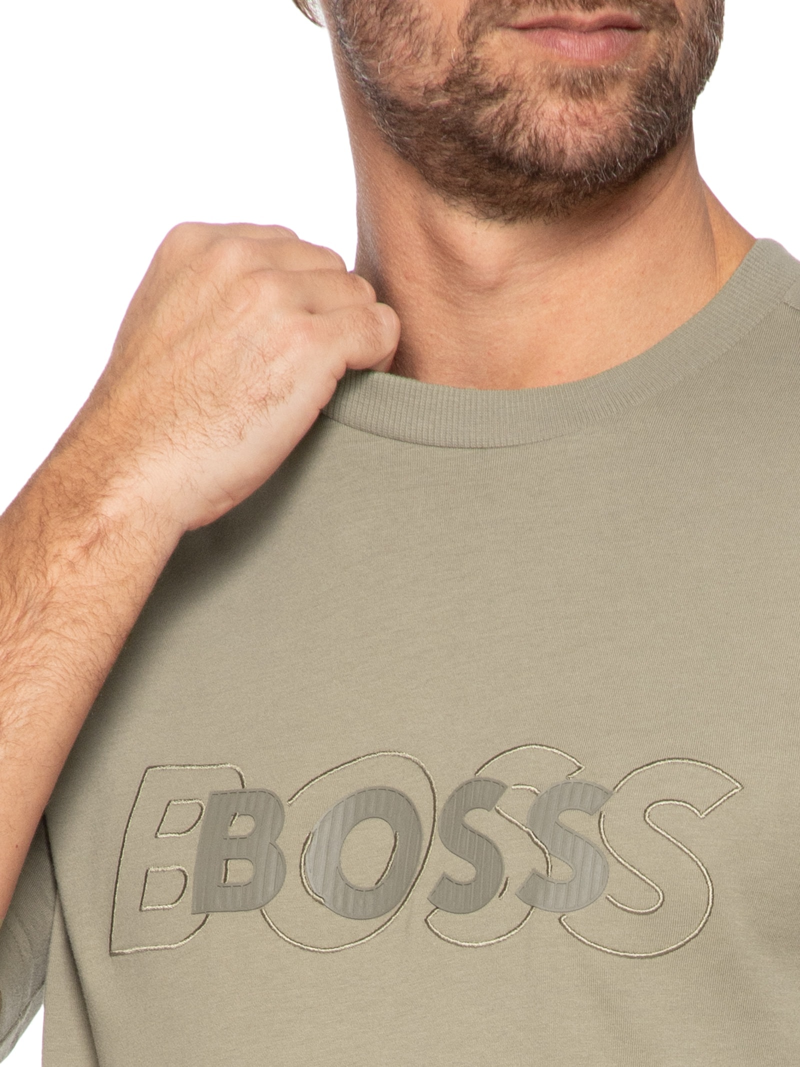 Camiseta Maculina Tee Dropneedle Marrom Boss