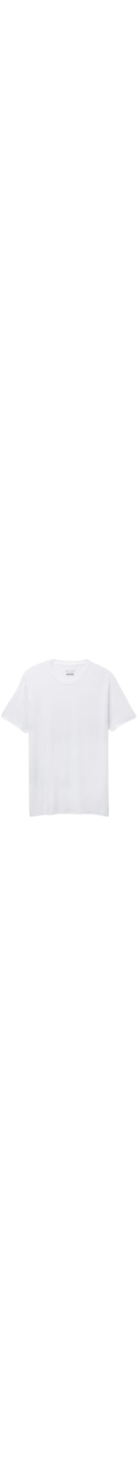 Camiseta Manga Curta Em Modal e Seda - Branco