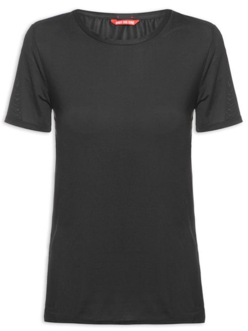 Camiseta Manga Curta Lisa – Preto