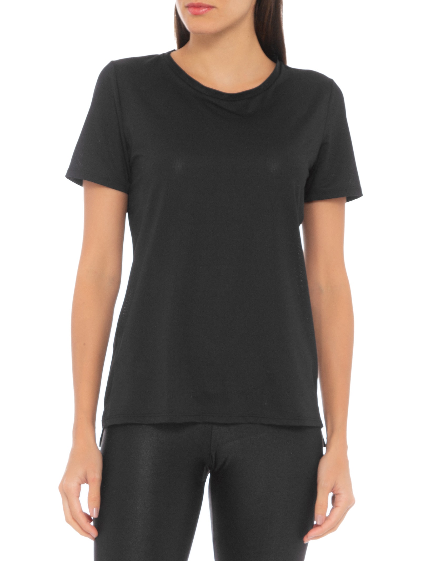 Camiseta Manga Curta Lisa Preto  Body For Sure