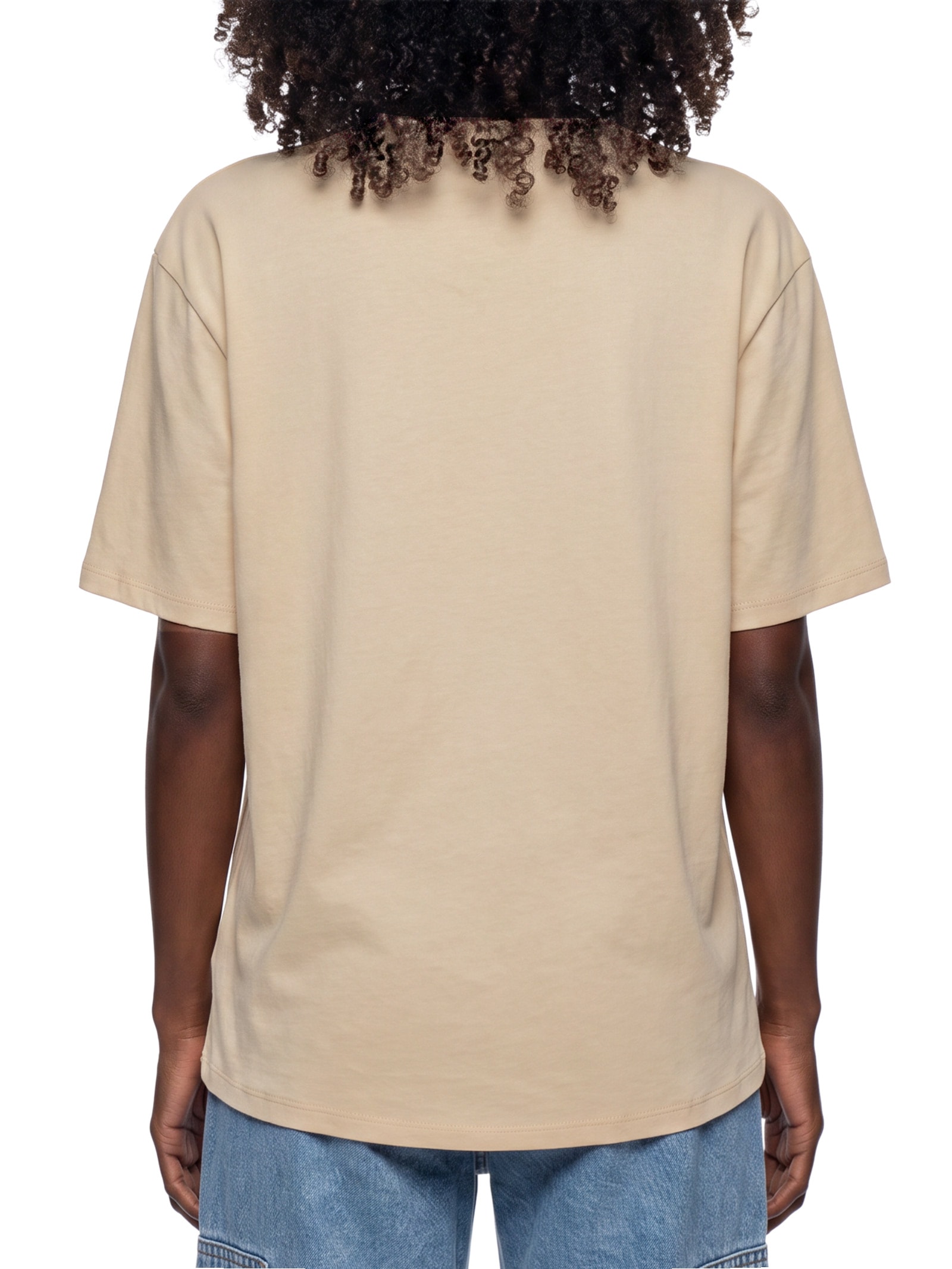 Camiseta Manga Curta Malha Penteada Feminina – Bege Lez A Lez