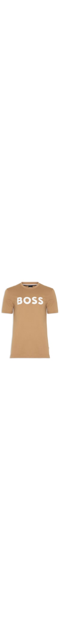 Camiseta Manga Curta Masculina Estampada Tiburt - Bege