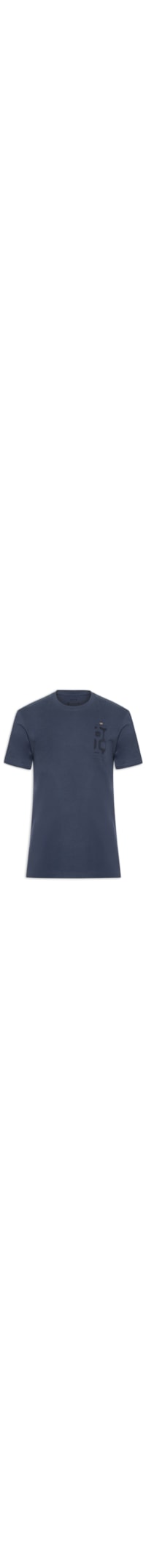 Camiseta Manga Curta Masculina Vintage Calçadão - Azul