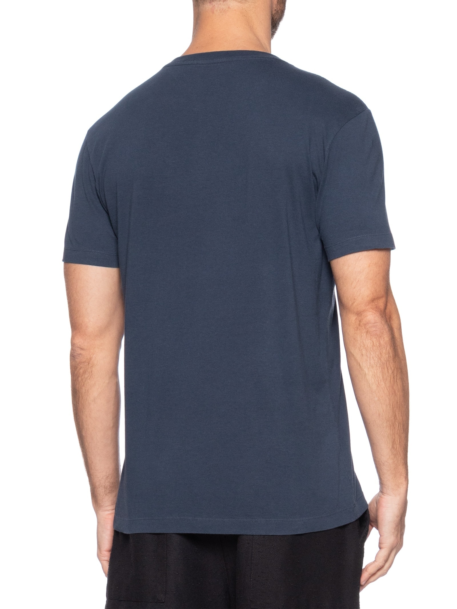 Camiseta Manga Curta Masculina Vintage Calçadão Azul Osklen