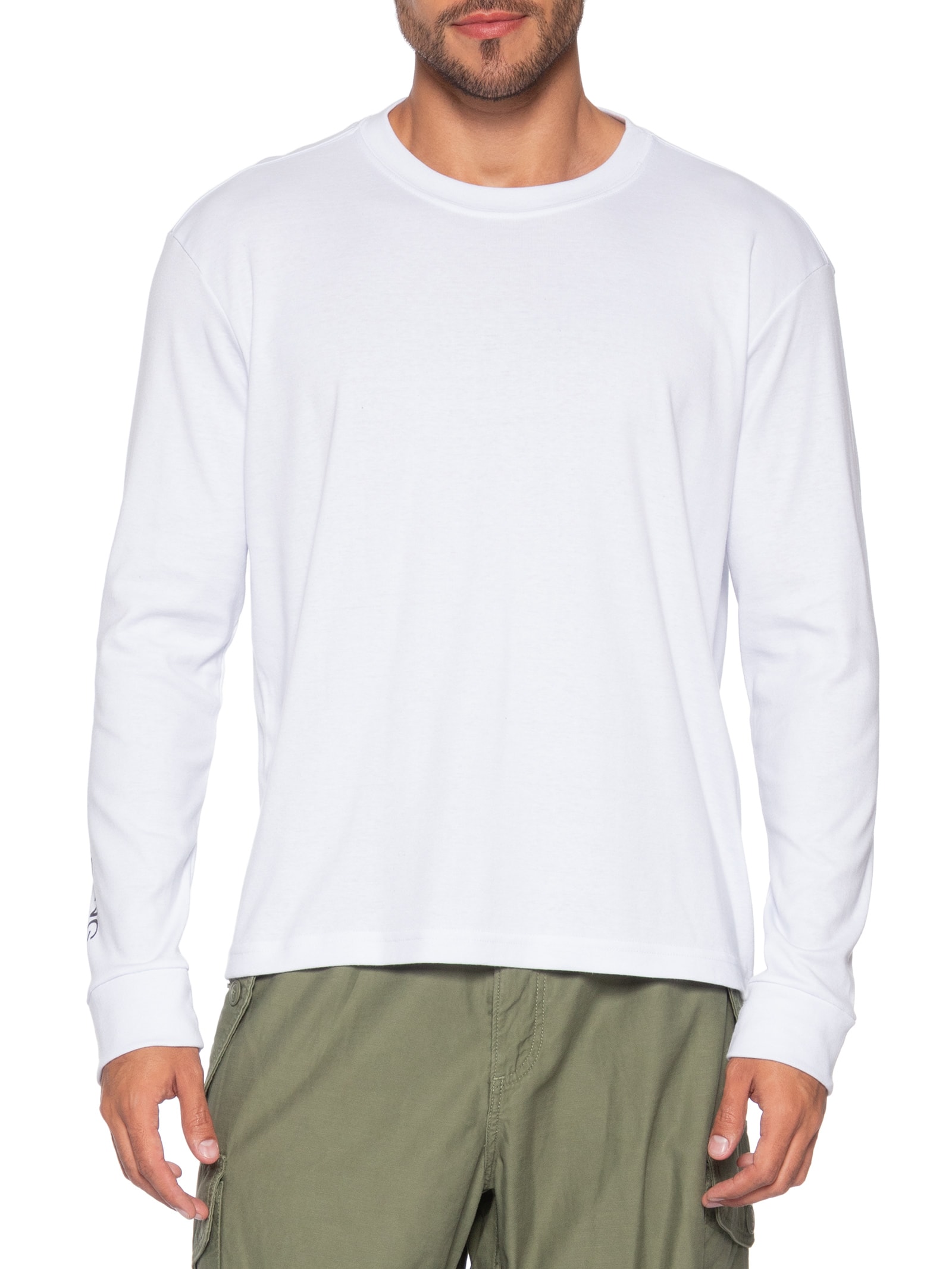 Camiseta Manga Longa Masculina Osk Snowb – Branco Osklen