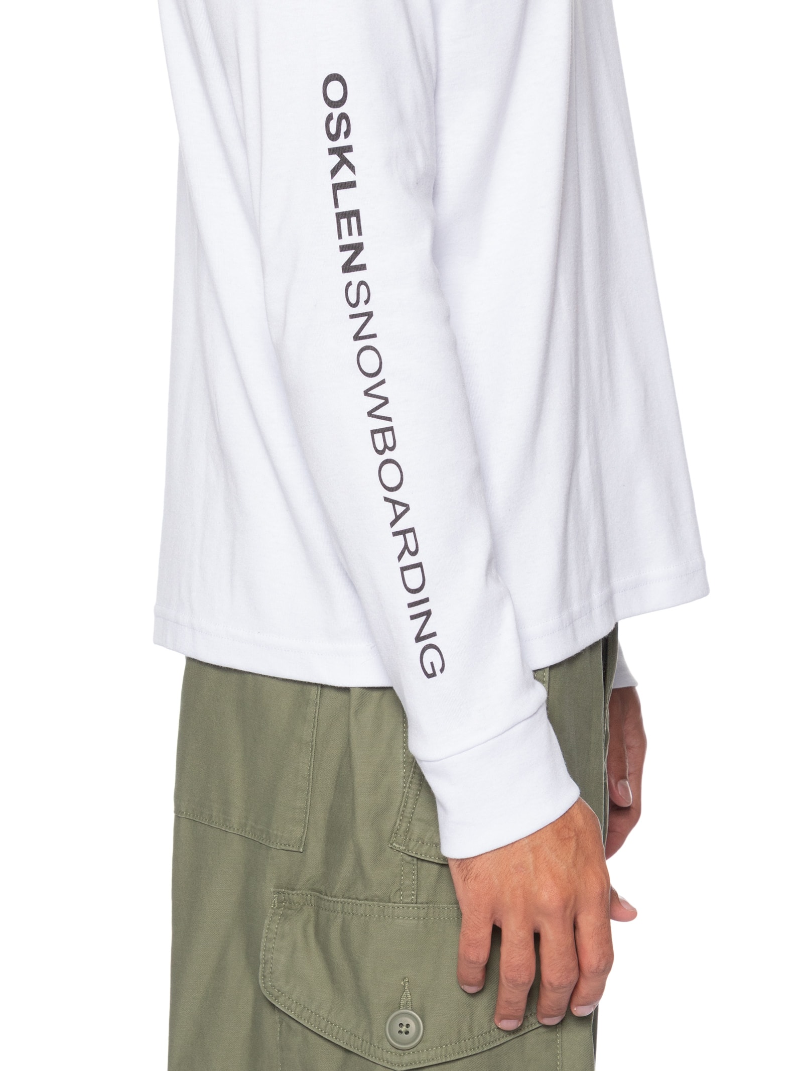 Camiseta Manga Longa Masculina Osk Snowb – Branco Osklen