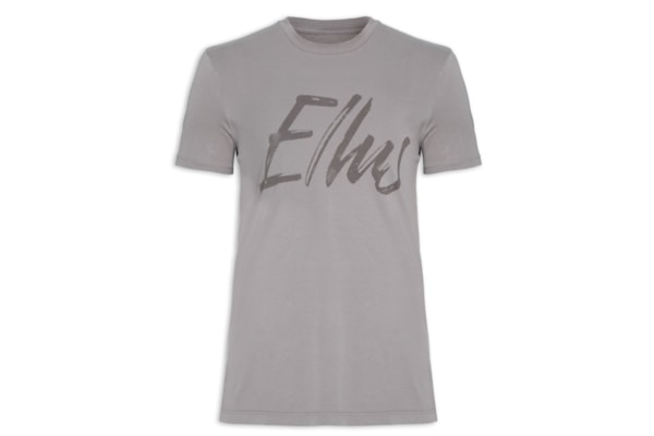 Camiseta Mascuilina Cotton Fine Maxi Classic - Cinza