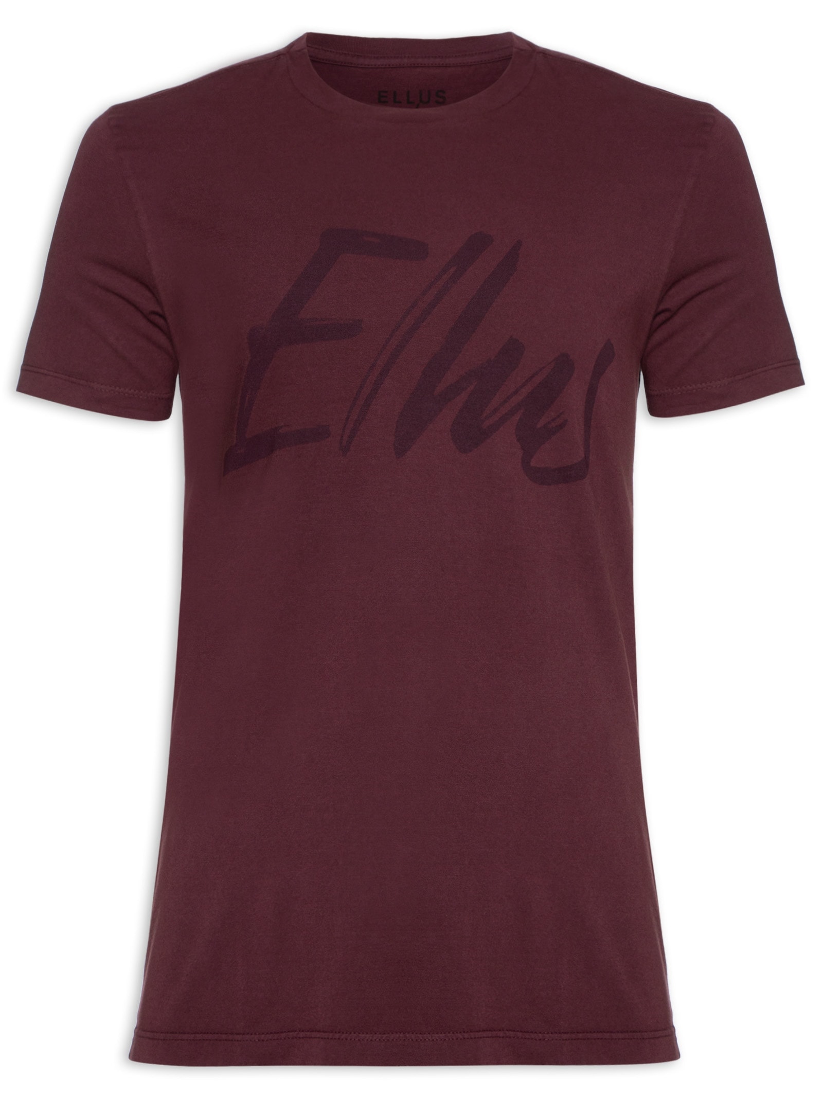 Camiseta Mascuilina Cotton Fine Maxi Classic Vinho Ellus