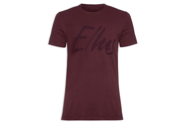 Camiseta Mascuilina Cotton Fine Maxi Classic - Vinho