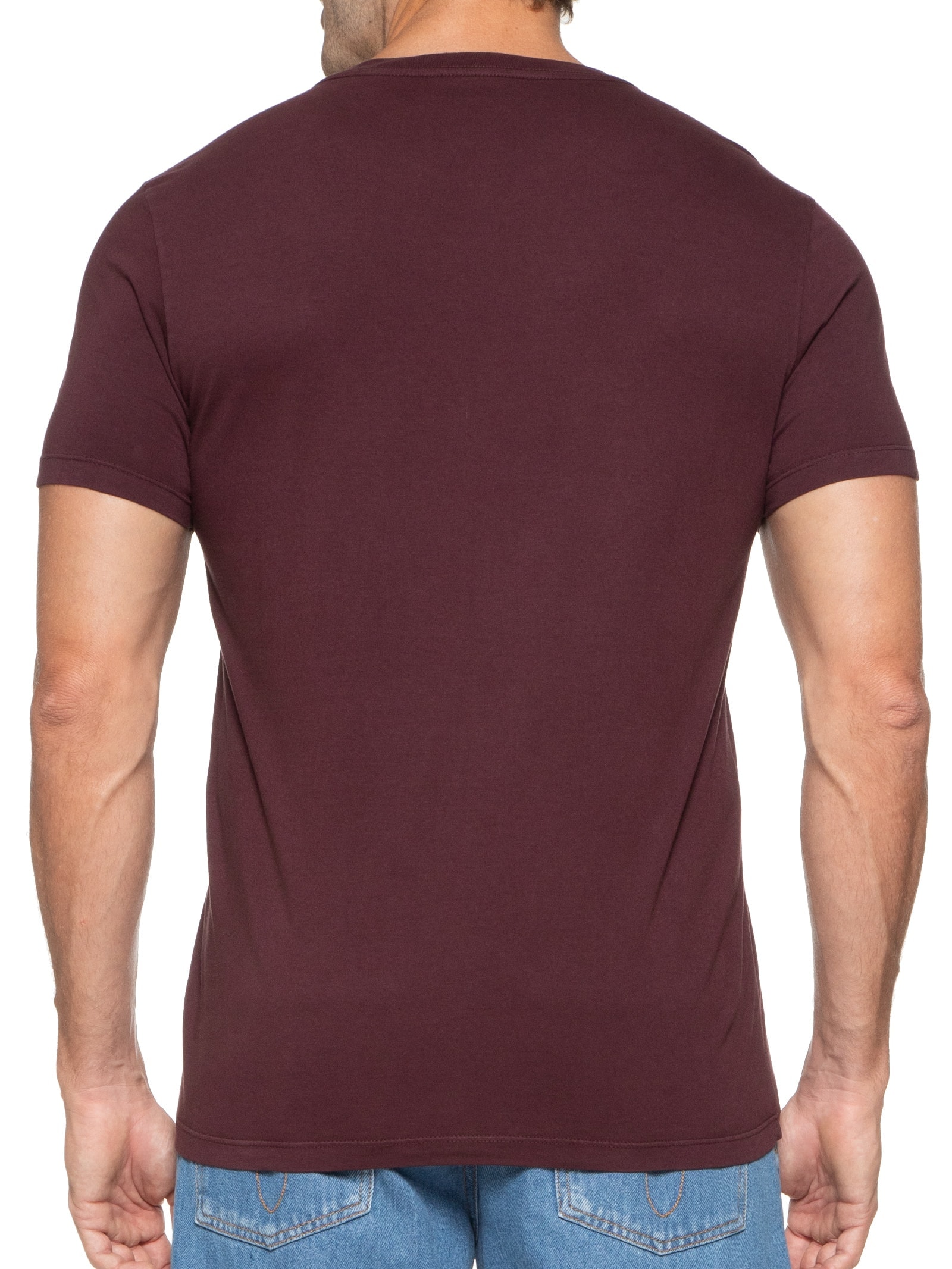 Camiseta Mascuilina Cotton Fine Maxi Classic Vinho Ellus