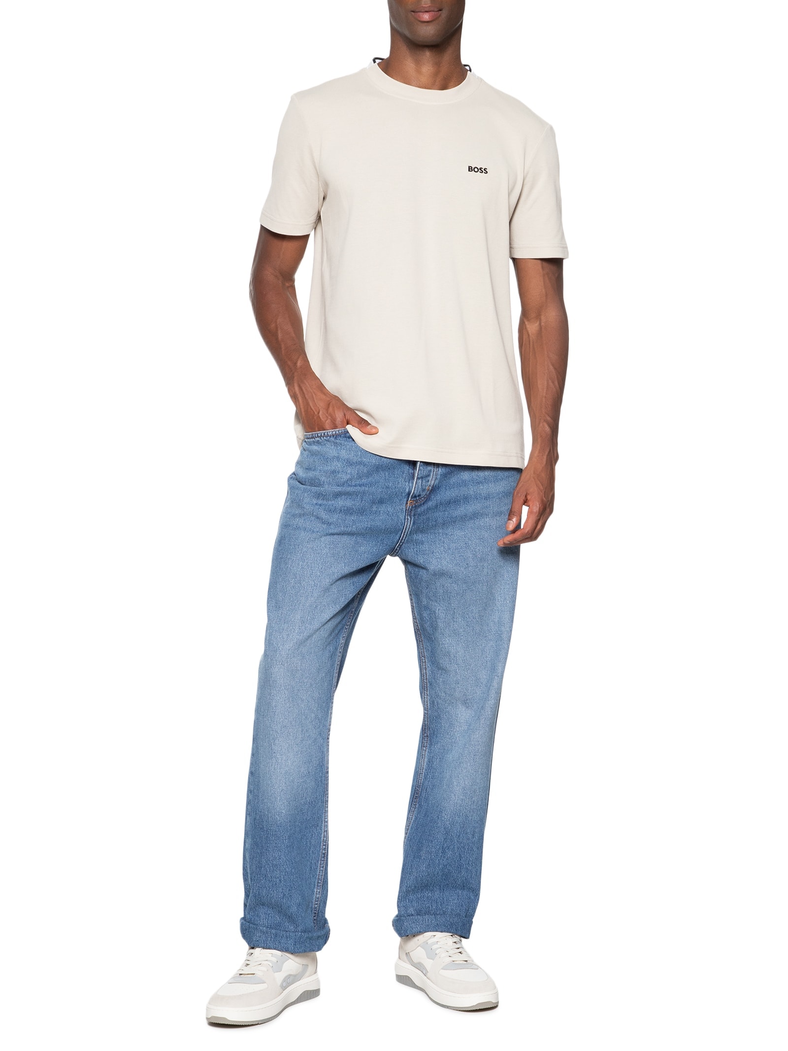 Camiseta Mascuilina Taddy Bege Boss