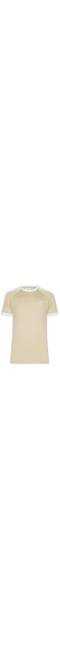 Camiseta Masculina 3 Stripes - Bege