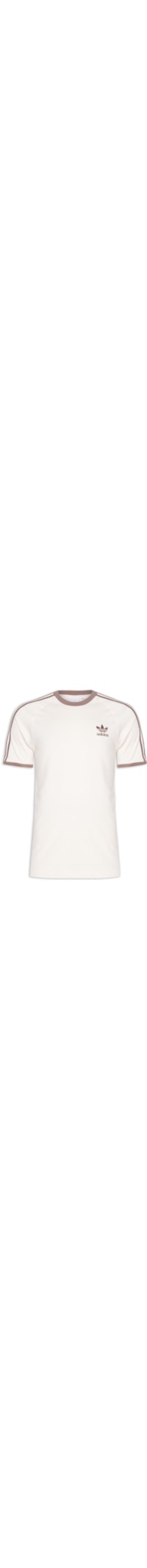 Camiseta Masculina 3 Stripes - Bege