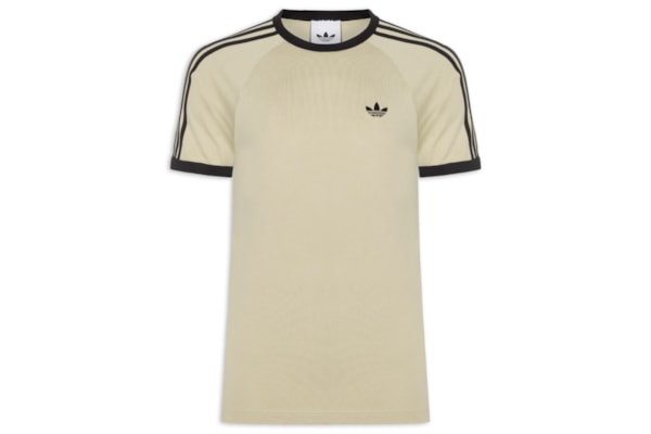 Camiseta Masculina 3 Stripes - Bege
