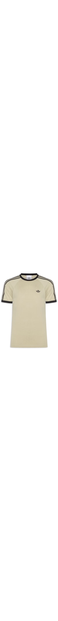 Camiseta Masculina 3 Stripes - Bege