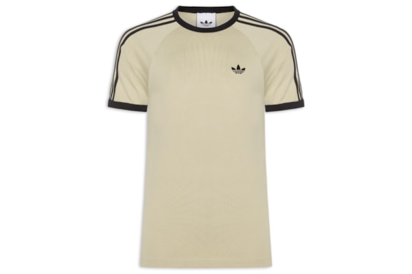 Camiseta Masculina 3 Stripes - Bege