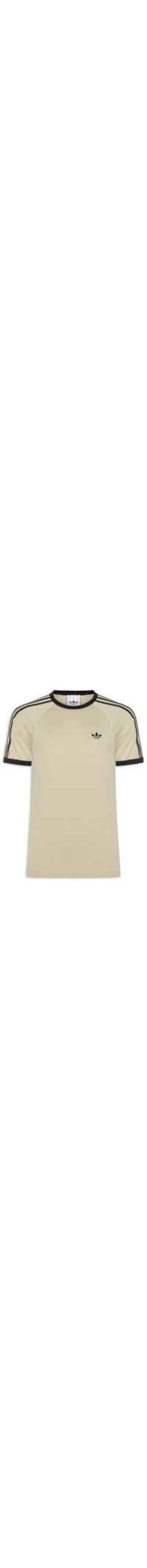 Camiseta Masculina 3 Stripes - Bege