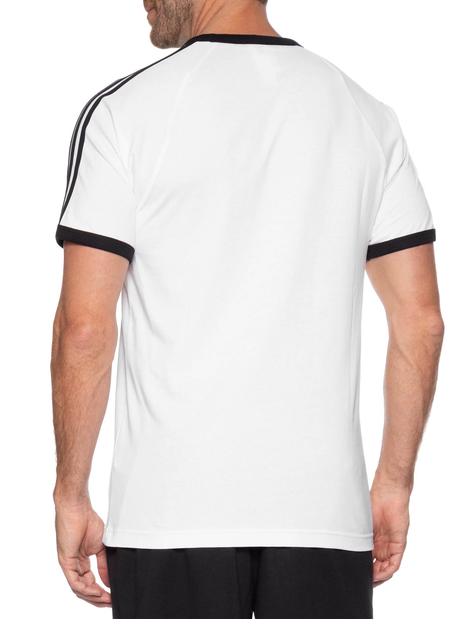 Camiseta Masculina 3 Stripes Branco Adidas Originals