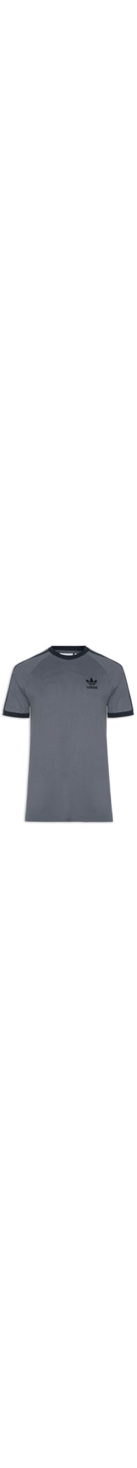 Camiseta Masculina 3-Stripes - Cinza