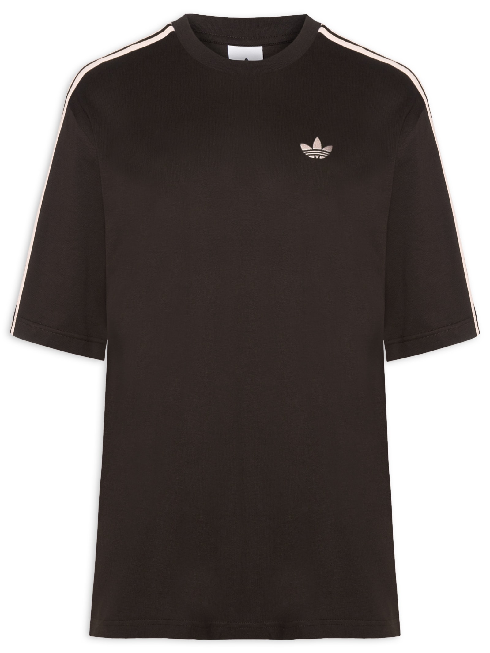 Camiseta Masculina 3 Stripes Oversized Marrom Adidas Originals
