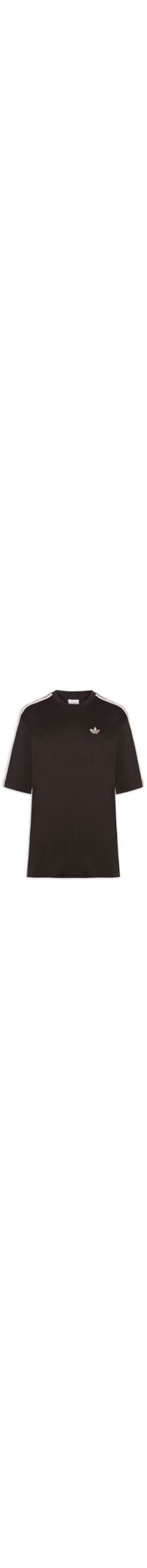 Camiseta Masculina 3 Stripes Oversized - Marrom