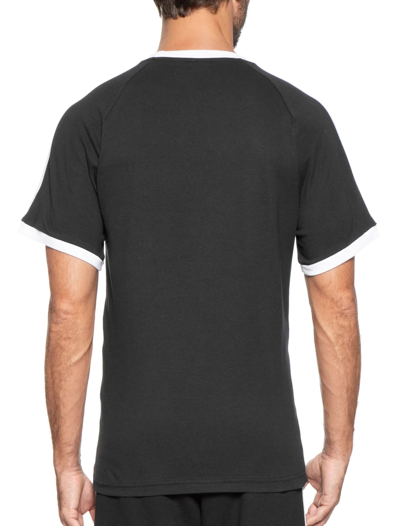 Camiseta Masculina 3 Stripes Preto Adidas Originals