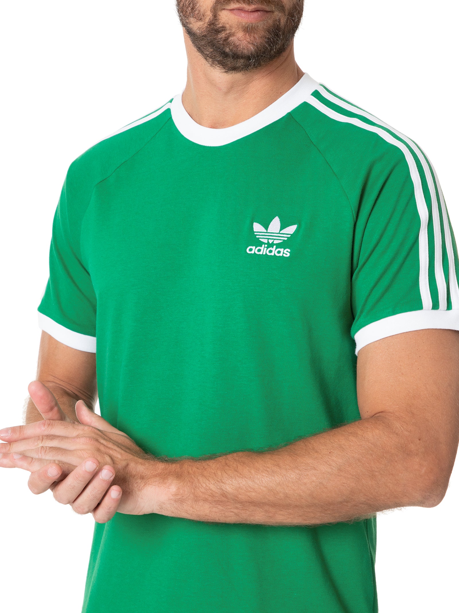 Adidas Originals - Camiseta Masculina 3 Stripes - Verde