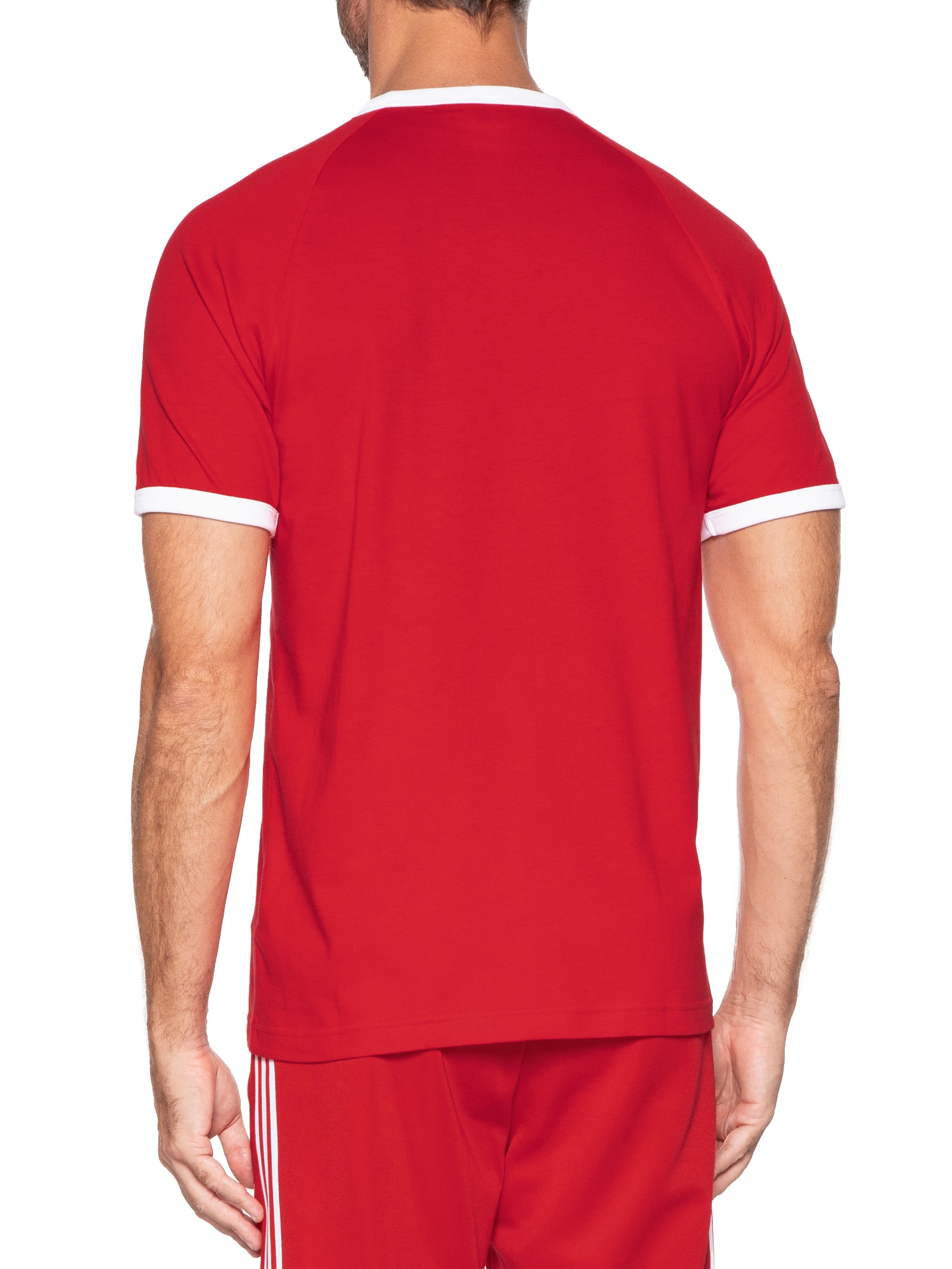 Camiseta Masculina 3 Stripes Vermelho Adidas Originals