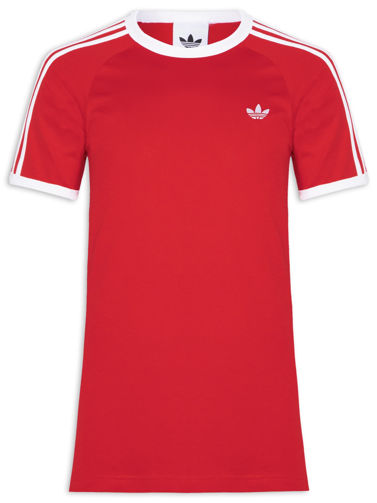 Camiseta Masculina 3 Stripes Vermelho Adidas Originals