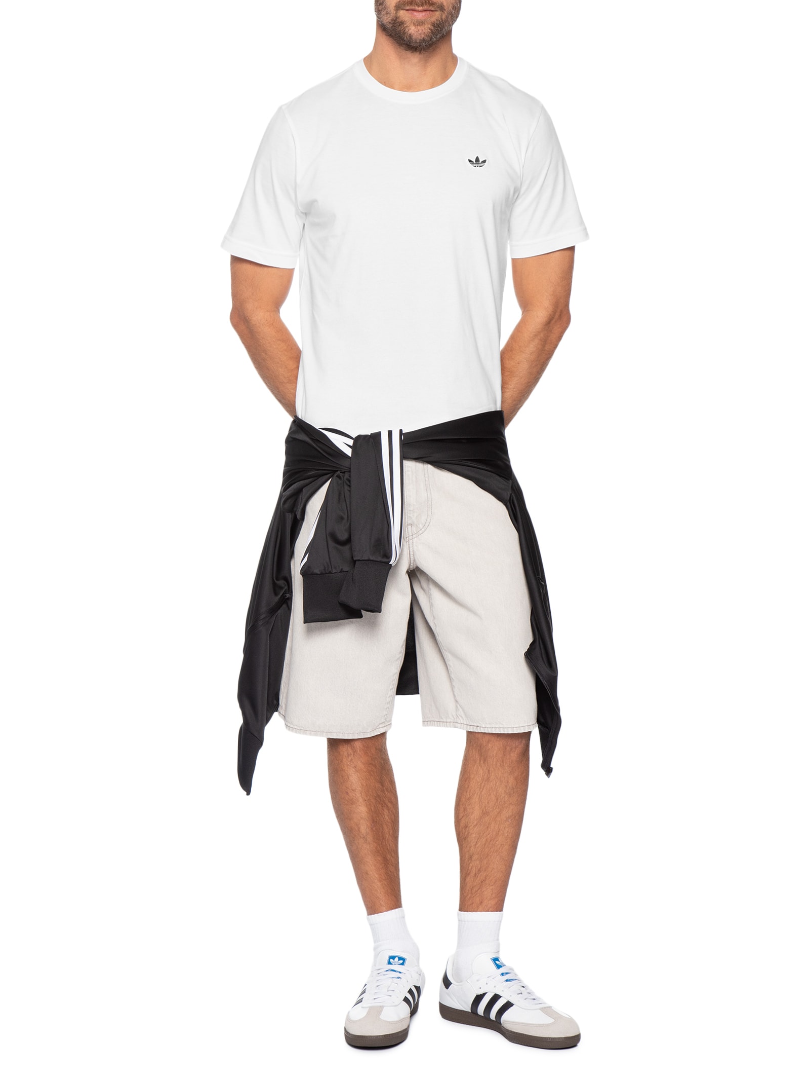 Camiseta Masculina 3S Branco Adidas Originals
