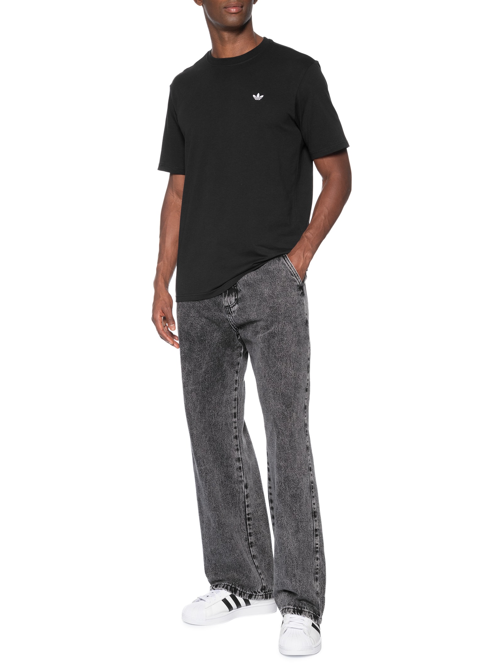 Camiseta Masculina 3S Preto Adidas Originals