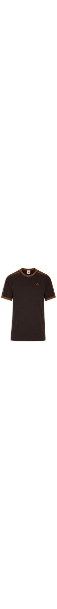 Camiseta Masculina 3s Strips - Marrom