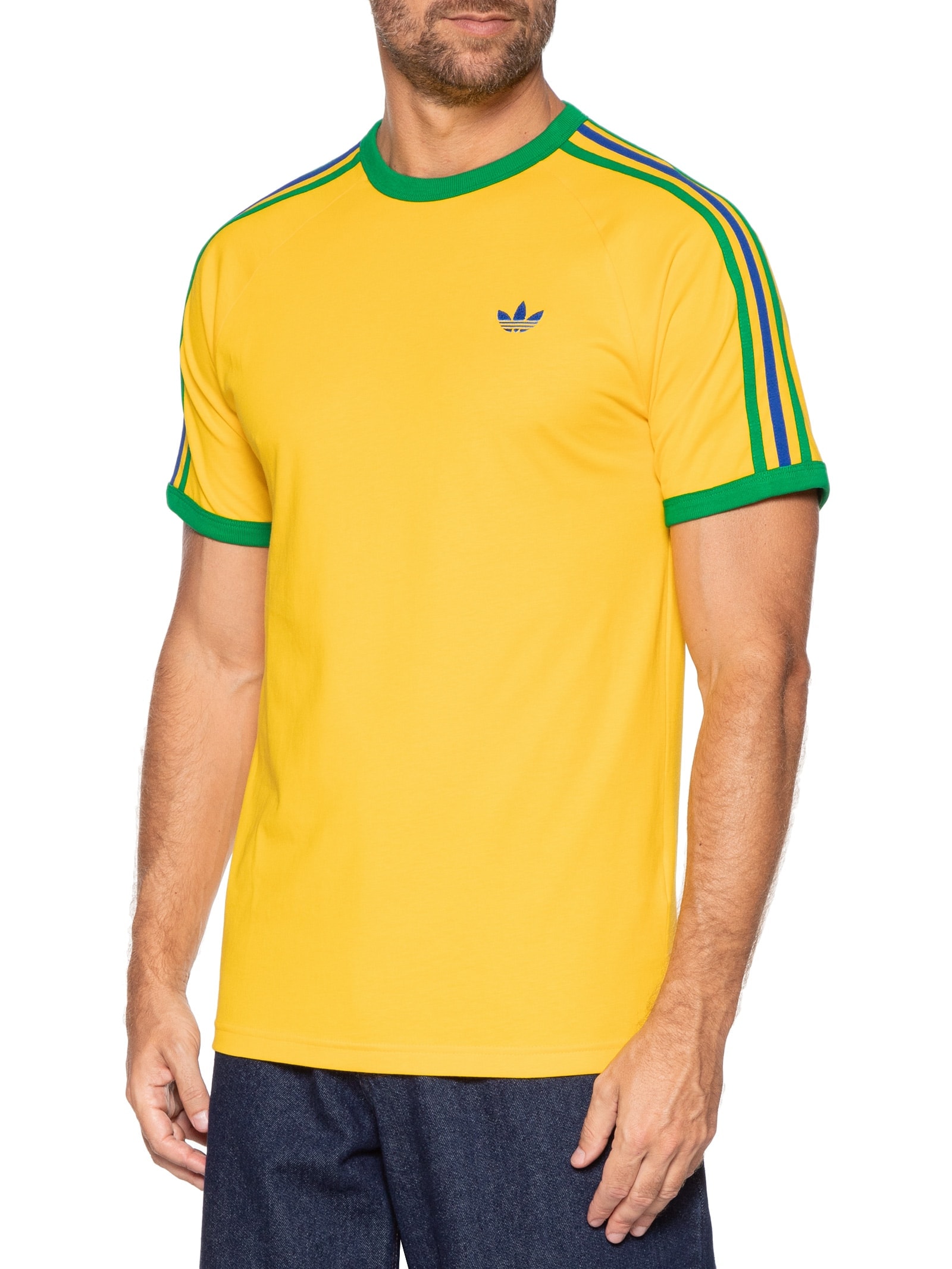 Camiseta Masculina 3S Tee Amarelo Adidas Originals