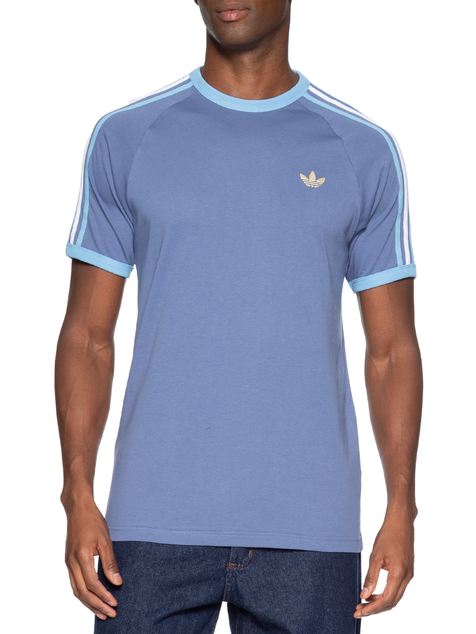 Camiseta Masculina 3S Tee Azul Adidas Originals