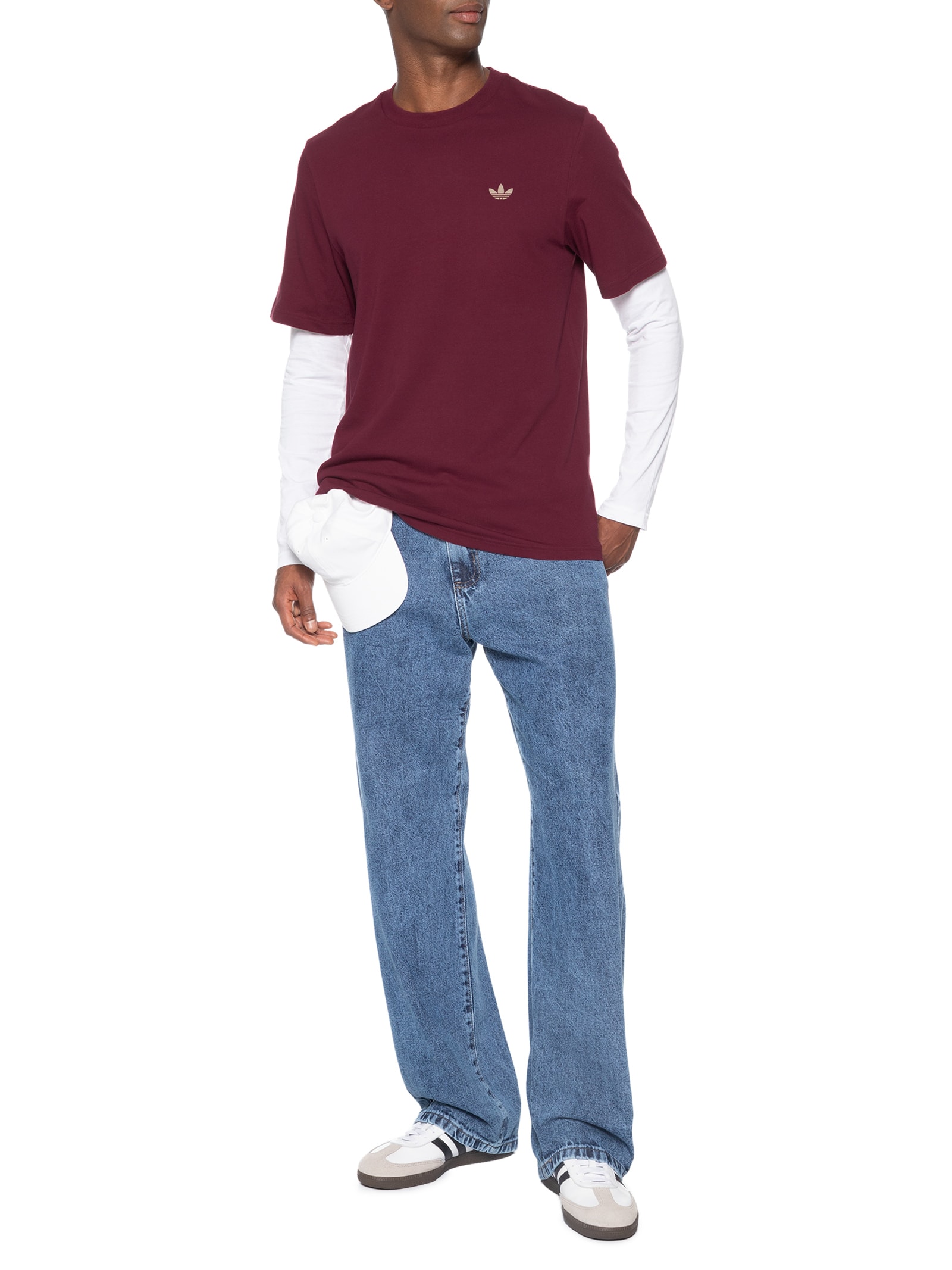 Camiseta Masculina 4.0 Logo Tee Vermelho Adidas Originals