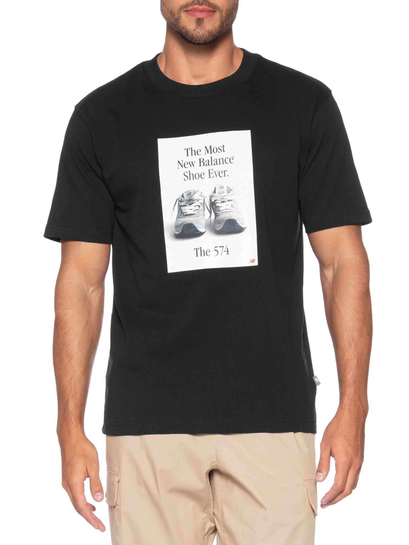 Camiseta Masculina 574 Ad Preto New Balance