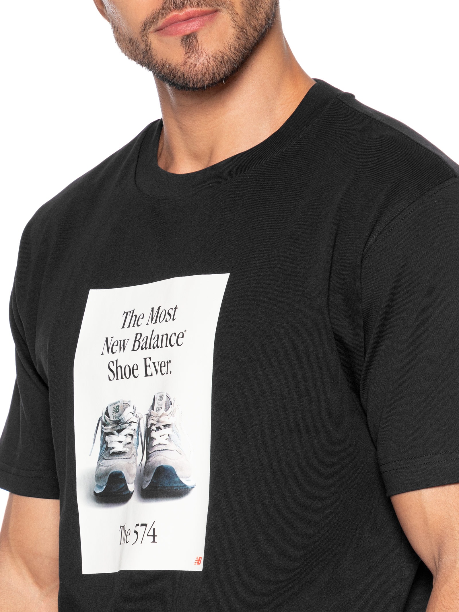 Camiseta Masculina 574 Ad Preto New Balance