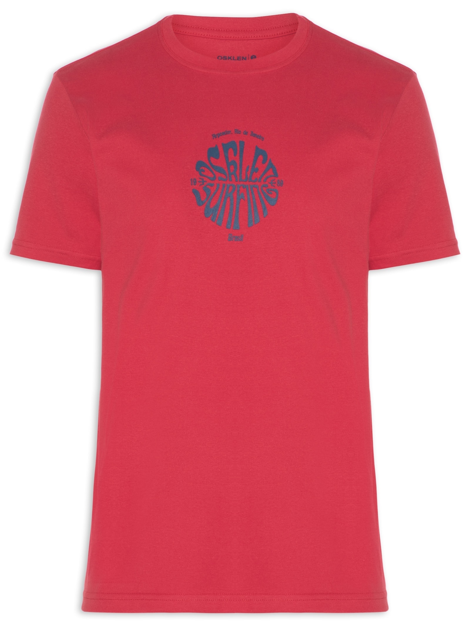 Camiseta Masculina 70's Surfing Vermelho Osklen