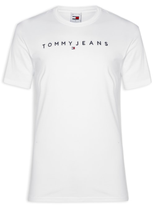 Camiseta Masculina AB TJM Reg Linear Logo Tee Ext – Branco