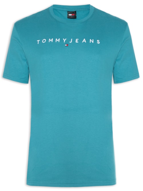 Camiseta Masculina AB TJM Regular Linear Logo Tee Ext – Azul