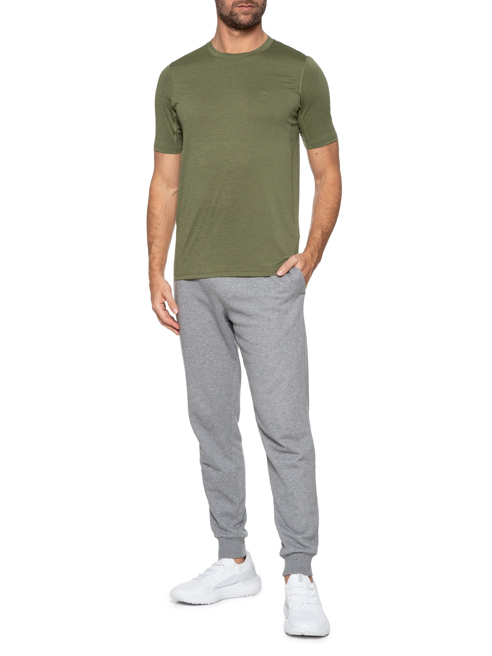Camiseta Masculina Abisko Hike S/S M Verde Fjällräven