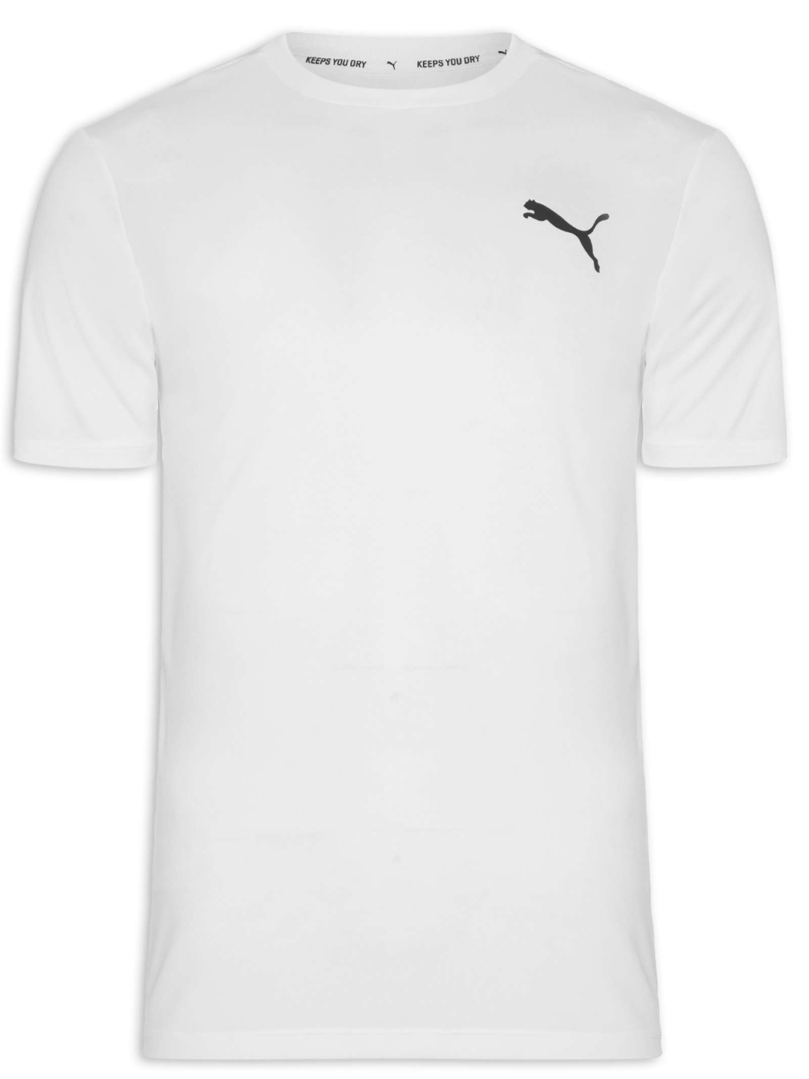Camiseta Masculina Active Small Logo Tee Branco Puma